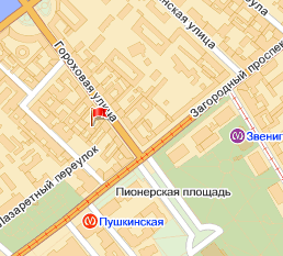 Карта местонахождения офиса турфирмы Гарант-Вояж Санкт-Петербург